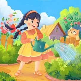 Иллюстрация для раскраски