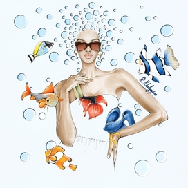 Коммерческая fashion-иллюстрация