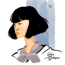 Зарисовки. Женский портрет 