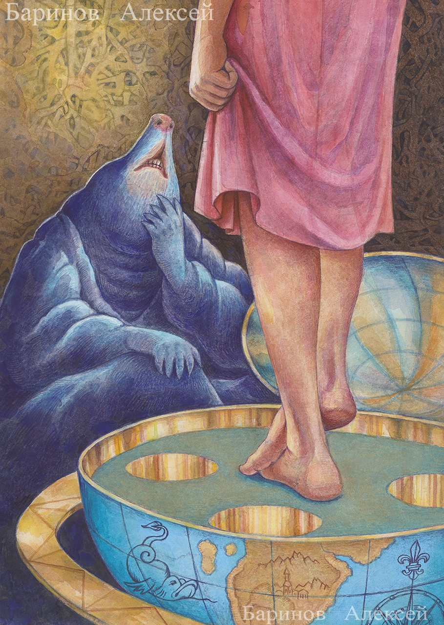 Иллюстрация к сказке Г.Х.Андерсена Дюймовочка