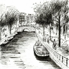 Амстердам. Канал