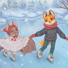 Лис и Мышонок. Зима.