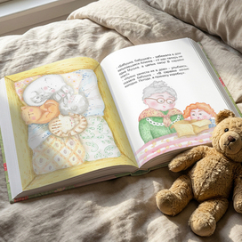 Разворот книги "Малиновое лето"