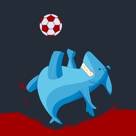 Персонаж. Акула-футболист