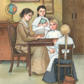 Иллюстрация к произведению «Девочки,прославившие Россию»