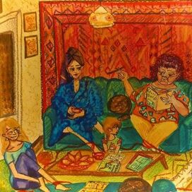 Теплый вечер, от батарей ли?