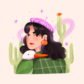 Девушка с лебедем