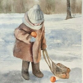 Девочка с апельсинами