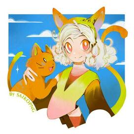 Девочка с котом