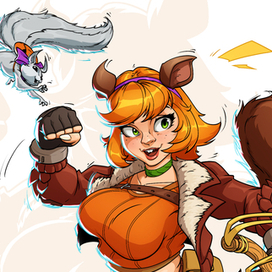 Девушка-белка