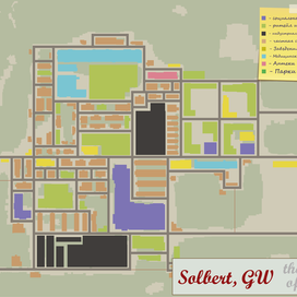 Карта в стиле "Project Zomboid"