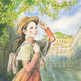 Для книжки о балерине Анне Павловой