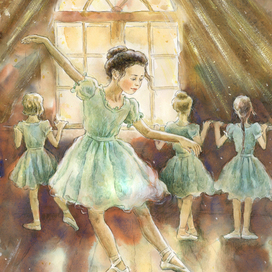 Для книжки о балерине Анне Павловой