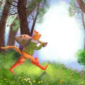 Иллюстрация к сказке "Кот в сапогах" 