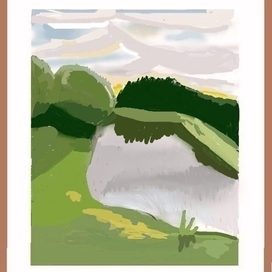 Пруд на закате