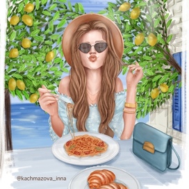 Девушка в Италии