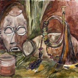 Натюрморт с трубой