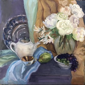 Натюрморт с золотой чашечкой