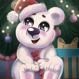 Новогодний мишка