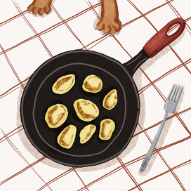 Кошка с картошкой 