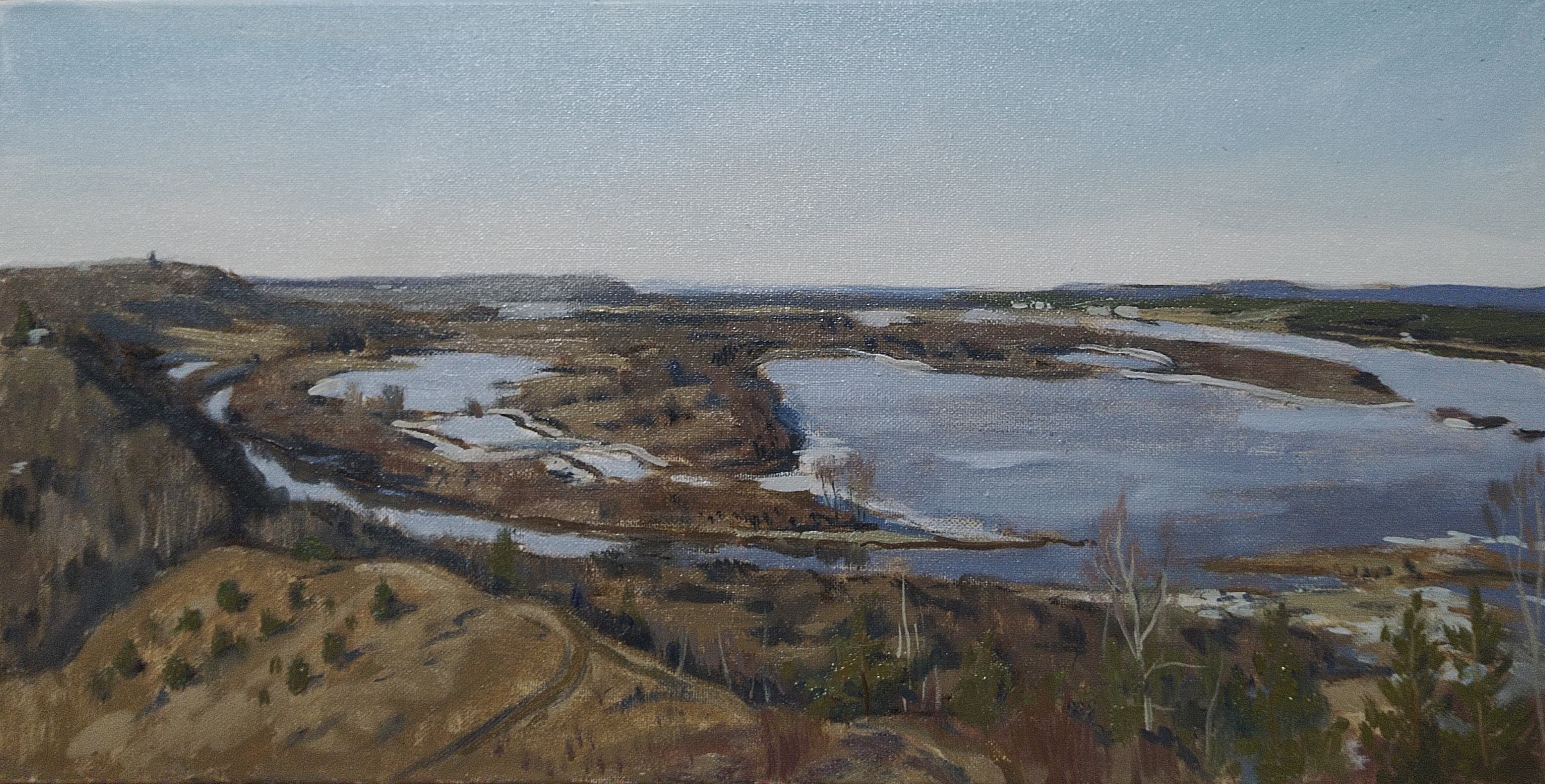 "Вид на место впадения р. Кудьмы в Волгу