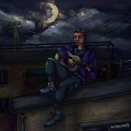 Полноценный арт. Оригинальный персонаж. 