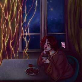 Полноценный арт. Портрет с фоном