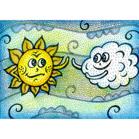 Солнце и туча