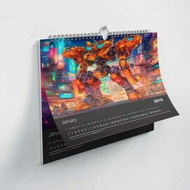 Календарь для тех, кто увлекается роботами