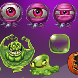 ИКОНКИ2. Игровой арт для мобильной игры Magica Travel Agency (Match-3)