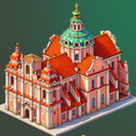 ЗДАНИЯ2. Игровой арт для мобильной игры Magica Travel Agency (Match-3)