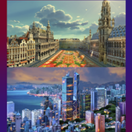 ФОНЫ1. Игровой арт для мобильной игры Magica Travel Agency (Match-3)