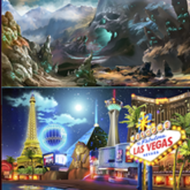 ФОНЫ3. Игровой арт для мобильной игры Magica Travel Agency (Match-3)