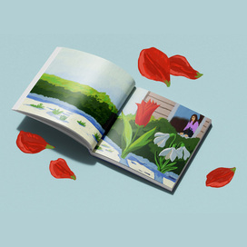 Иллюстрация для "Сказок о цветах" Анны Саксе