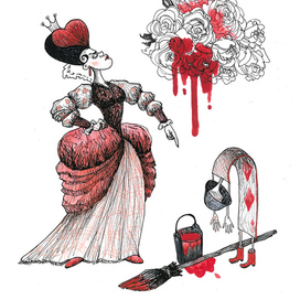 Красная королева. Алиса в стране чудес.