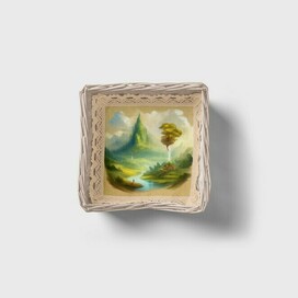 Плетеная корзиночка