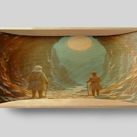 Глубокая деревянная чаша