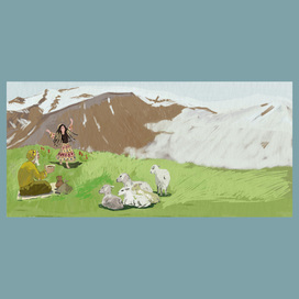 Иллюстрации к "Сказкам о цветах" Анны Саксе