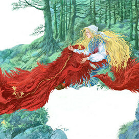 Иллюстрация к книге "Плащ Тролля" Анны Валенберг