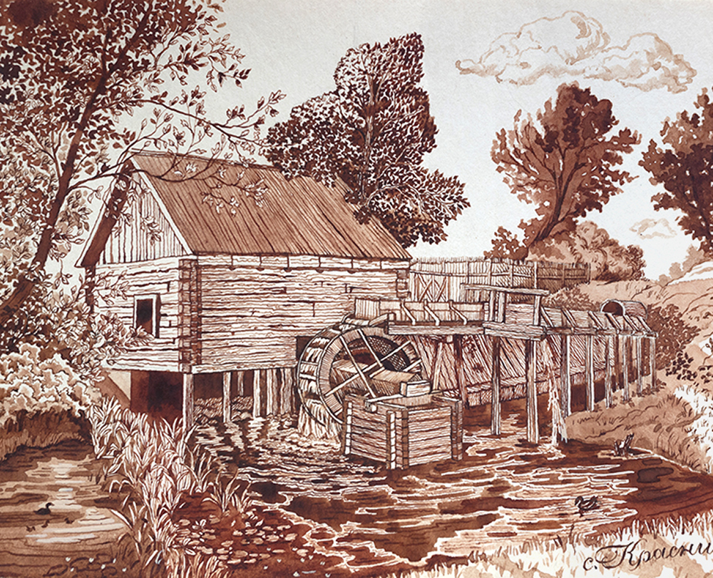 «Водяная мельница в селе Красниково»