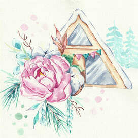 Цветущий домик