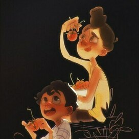 Иллюстрация по мультфильму "Лука"