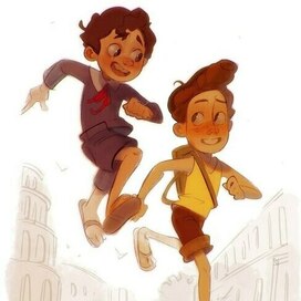 Иллюстрация по мультфильму "Лука"