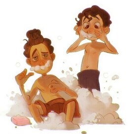 Иллюстрация по мультфильму "Лука"