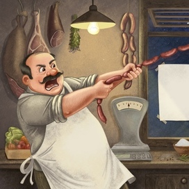 Противостояние кота с мясником