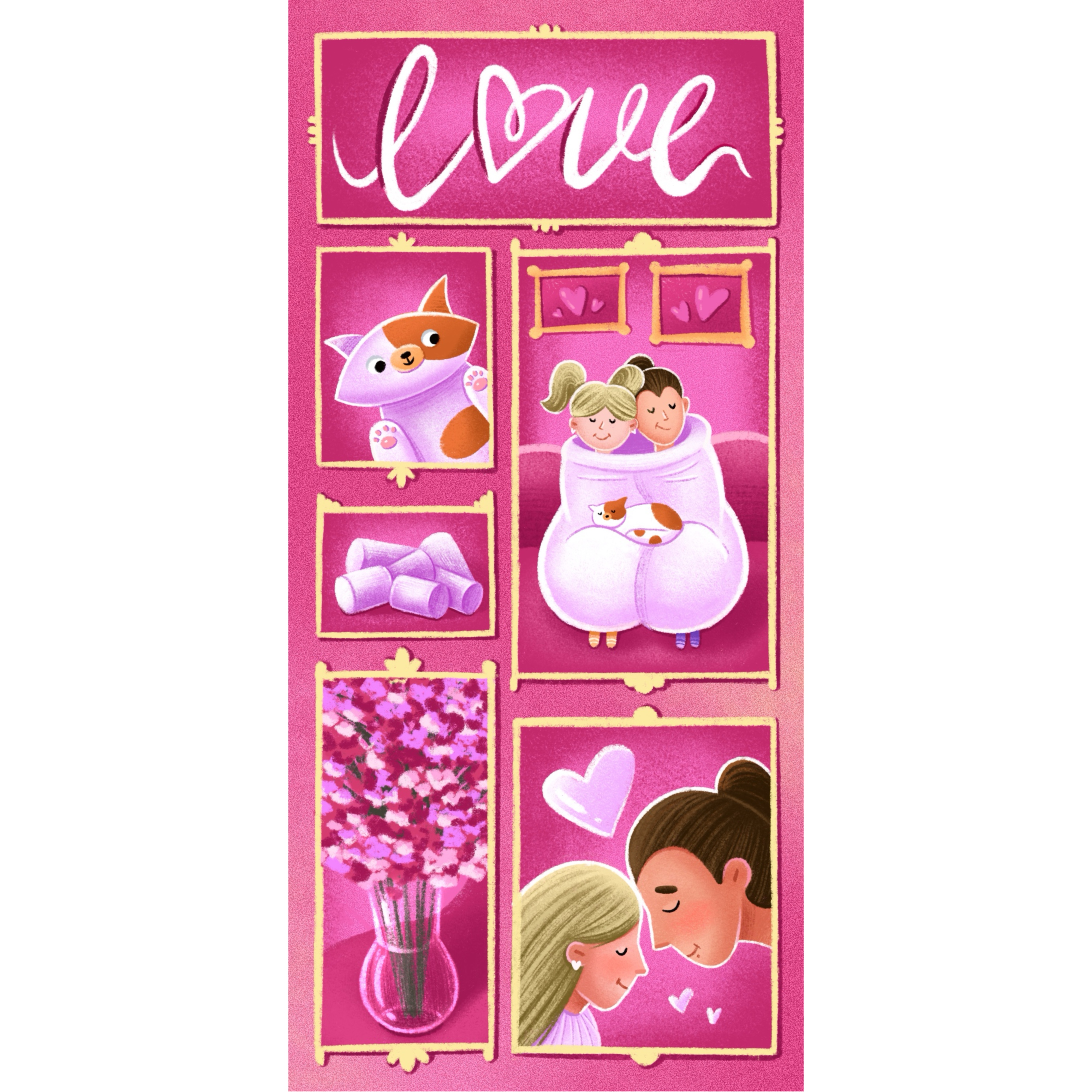 Иллюстрация для упаковки шоколада