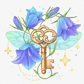 Ключ с колокольчиками