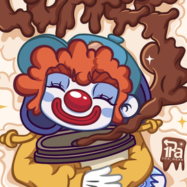 Персонаж "Клоун кофеман" :)