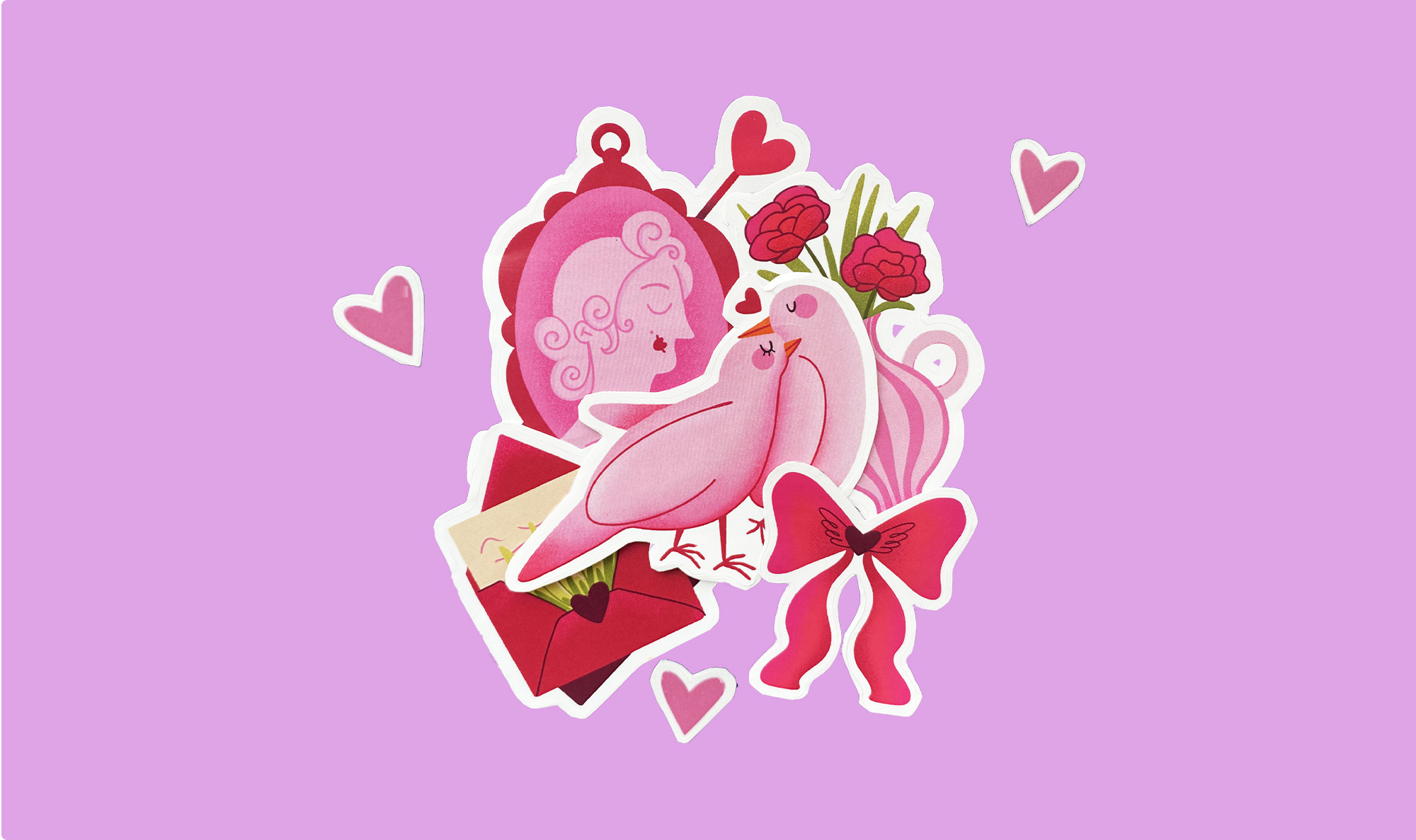 Стикеры ко дню Святого Валентина