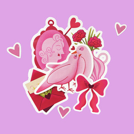 Стикеры ко дню Святого Валентина